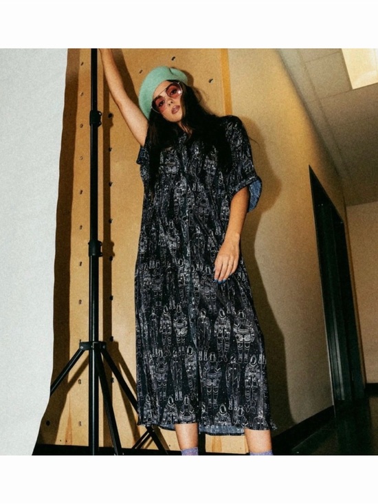 Dressed in LALA Dresses & Skirts - Dressed in LALA So Far So Good Plisse dress in Astronauts - NWT!